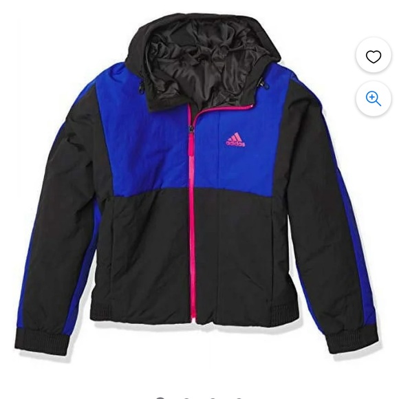 adidas Jackets & Blazers - Adidas Back to School blue, black, and pink retro jacket. Size Medium.